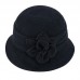 s GATSBY Style 1920s Winter Beret Beanie Flower Wool Cap Cloche Bucket Hat   eb-12884831